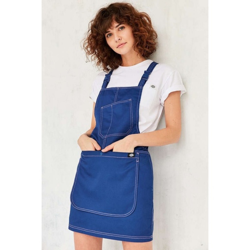Dickies x Urban Outfitters Blue Overall Bib Dress